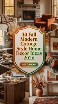 30 Fall Modern Cottage Style Home Decor Ideas 2026 | Cozy & Timeless Interior Inspiration