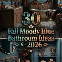 30 Fall Moody Blue Bathroom Ideas 2026 for Homes | Transform Your Space with Elegant Style