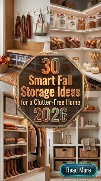 30 Smart Fall Storage Ideas for a Clutter-Free Home 2026 | Organize Every Room with Style