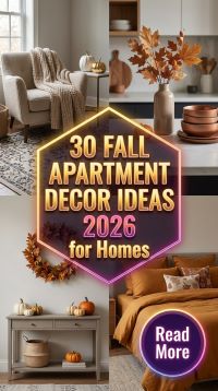 30 Fall Apartment Decor Ideas 2026 for Homes | Maximize Small Spaces with Style