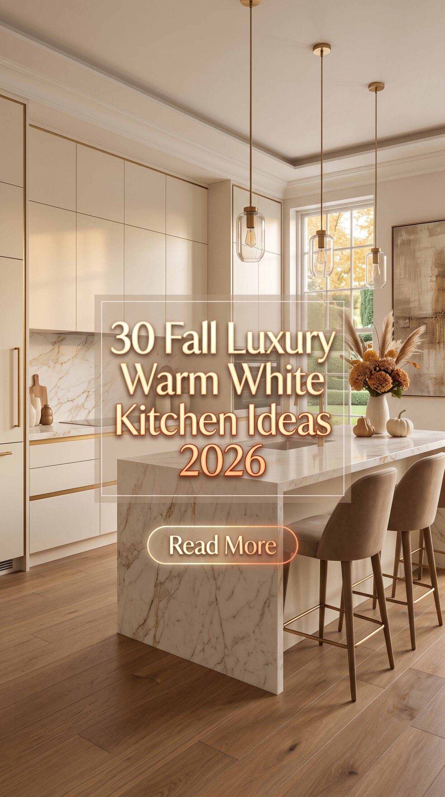 30 Fall Luxury Warm White Kitchen Ideas 2026 for Homes | Elegant Paint Color Inspiration