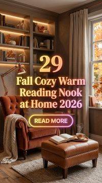 29 Simple Ideas to Create a Fall Cozy Warm Reading Nook at Home 2026