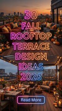 30 Fall Rooftop Terrace Design Ideas 2026 for Homes | Modern Outdoor Living Inspiration