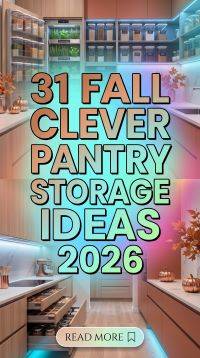 31 Fall Clever Pantry Storage Ideas 2026 for Homes Smart Kitchen Organization Tips