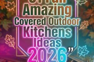 31 Fall Amazing Covered Outdoor Kitchens Ideas 2026 for Homes | Stylish Backyard Cooking Spaces