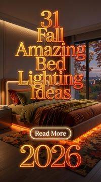 31 Fall Amazing Bed Lighting Ideas 2026 for Homes | Cozy Bedroom Glow & Modern Inspiration