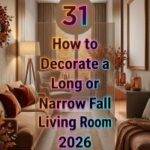 31 How to Decorate a Long or Narrow Fall Living Room 2026 for Homes | Smart Layout Solutions for Tricky Spaces