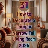 31 How to Decorate a Long or Narrow Fall Living Room 2026 for Homes | Smart Layout Solutions for Tricky Spaces