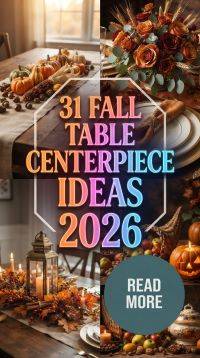 31 Fall Table Centerpiece Ideas 2026 for Homes | Cozy Dining Table Inspiration