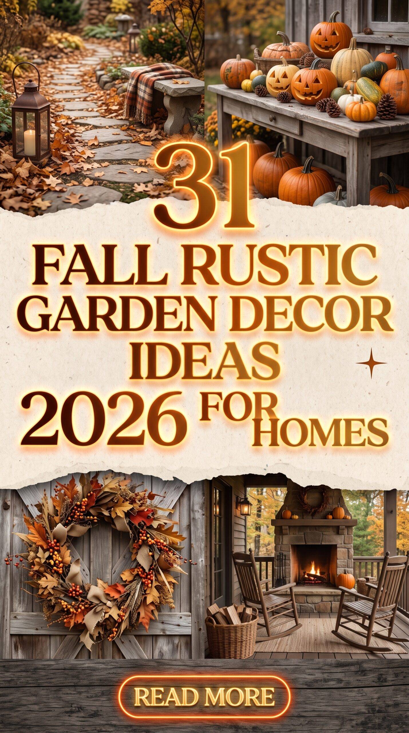 31 Fall Rustic Garden Decor Ideas 2026 for Homes | Transform Backyards Naturally