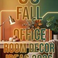 30 Fall Office Room Decor Ideas 2026 for Homes | Create a Stylish & Creative Workspace
