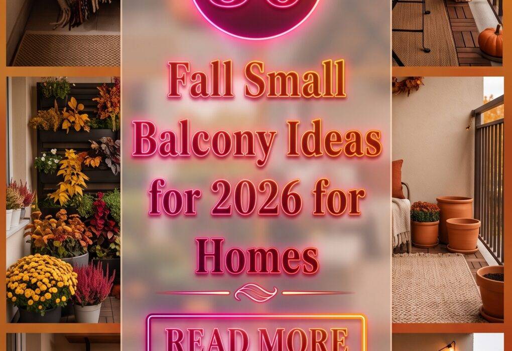 30 Fall Small Balcony Ideas for 2026 for Homes | Transform Your Tiny Space into a Dream