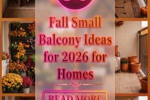 30 Fall Small Balcony Ideas for 2026 for Homes | Transform Your Tiny Space into a Dream