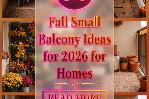30 Fall Small Balcony Ideas for 2026 for Homes | Transform Your Tiny Space into a Dream