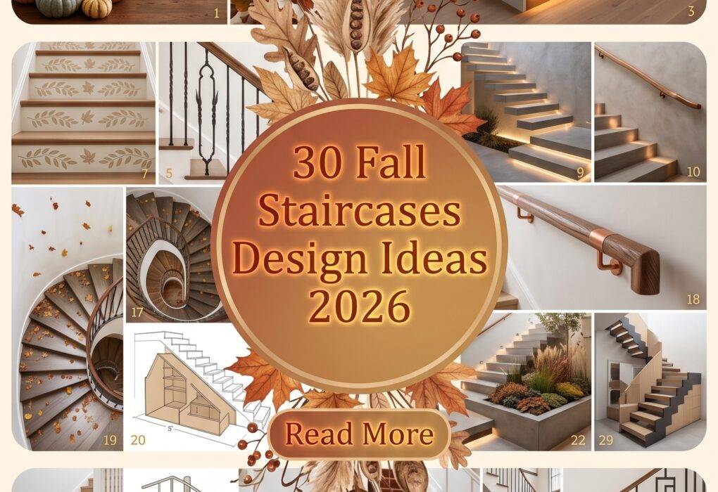 30 Fall Staircases Design Ideas 2026 for Homes | Transform Your Home with Modern Style