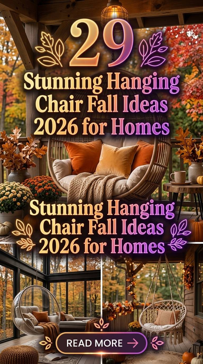 29 Stunning Hanging Chair Fall Ideas 2026 for Homes | Elevate Your Home & Outdoor Living