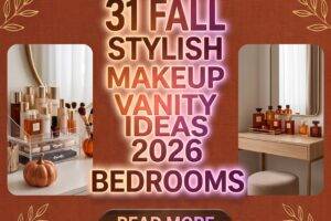 31 Fall Stylish Makeup Vanity Ideas 2026 for Homes | Modern & Small Bedroom Inspiration