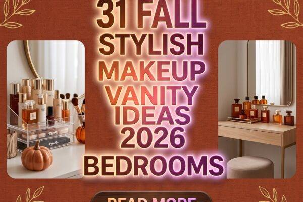 31 Fall Stylish Makeup Vanity Ideas 2026 for Homes | Modern & Small Bedroom Inspiration