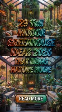 The Secret Behind Every Beautiful Home Is These 29 Fall Indoor Greenhouse Ideas 2026 for Homes