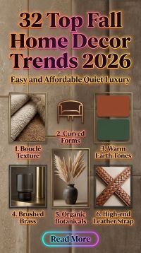 32 Top Fall Home Decor Trends for 2026 That Will Transform Your Home | Warm Autumn Colors & Designer-Inspired Details You'll Want to Try Now
