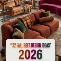 32 Fall Sofa Design Ideas 2026 That Will Transform Your Living Room | Modern Seating, Cozy Fabrics & Elegant Autumn Styling
