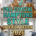 32 Fall Coastal Hamptons Style Interior Design 2026 for Homes | Timeless & Elegant Ideas