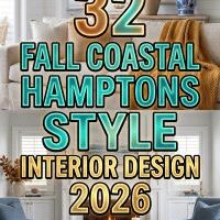 32 Fall Coastal Hamptons Style Interior Design 2026 for Homes | Timeless & Elegant Ideas