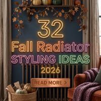 32 Fall Radiator Styling Ideas 2026 That Turn an Overlooked Home Detail Into Beautiful Decor | Clever Covers & Cozy Seasonal Styling