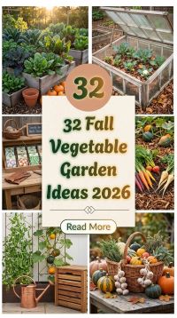 32 Fall Vegetable Garden Ideas 2026 That Save Space and Still Give You a Big Harvest | Vertical Growing & Productive Small Gardens