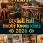 33 Fall Hobby Room Ideas 2026 for Small Spaces | Smart Storage, Multipurpose Furniture, Creative Stations & Cozy Seasonal Decor