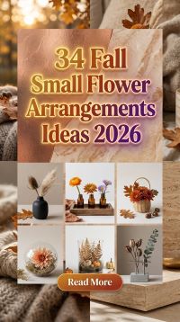 34 Fall Small Flower Arrangement Ideas 2026 That Instantly Lift Your Space | Mini Bouquets, Dried Flowers, Seasonal Colors & Elegant Decor