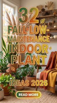 32 Fall Low-Maintenance Indoor Plants Ideas 2026 You’ll Love | Easy-Care Greenery, Stylish Planters & Cozy Seasonal Home Decor