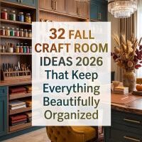 32 Fall Craft Room Ideas 2026 for Homes | Beautifully Organized Creative Spaces You'll Love