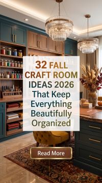 32 Fall Craft Room Ideas 2026 for Homes | Beautifully Organized Creative Spaces You'll Love