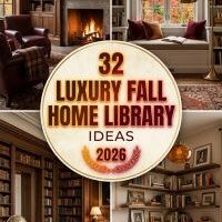 32 Luxury Fall Home Library Ideas 2026 for Homes | Elegant Reading Spaces Every Book Lover Will Treasure