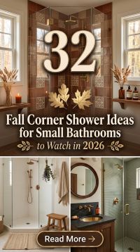 32 Fall Corner Shower Ideas for Small Bathrooms 2026 | Smart Space-Saving Designs You Need to See