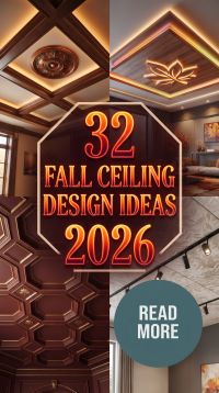 32 Fall Ceiling Design Ideas 2026 for Homes | Modern Ceiling Styles That Redefine Luxury Interiors