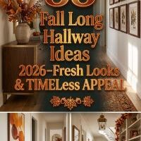 33 Fall Long Hallway Ideas 2026 That Bring Fresh Style & Timeless Appeal | Elegant Lighting, Mirrors, Art & Cozy Seasonal Decor