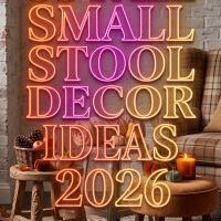 33 Fall Small Stool Decor Ideas 2026 | Rustic Seating, Seasonal Displays, Cozy Textures & Stylish Autumn Home Accents