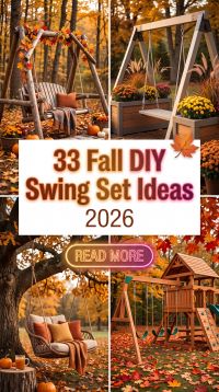 33 Fall DIY Swing Set Ideas at Home 2026 That Transform Yards Without Draining Your Wallet | Budget-Friendly Wooden Swings & Fun Backyard Designs