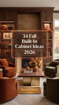 34 Fall Built-In Cabinet Ideas 2026 for Homes | Custom Luxury Storage That Elevates Every Room
