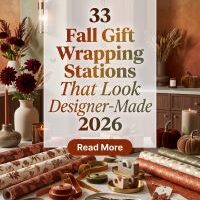 33 Fall Gift Wrapping Stations That Look Designer-Made 2026 for Homes | Stylish & Organized Wrapping Spaces