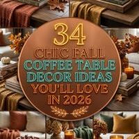 34 Chic Fall Coffee Table Decor Ideas You'll Love in 2026 for Homes | Cozy & Elegant Living Room Inspiration