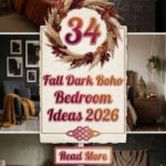34 Fall Dark Boho Bedroom Ideas 2026 for Homes | Cozy, Moody & Luxurious Retreats