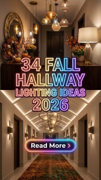 34 Fall Hallway Lights 2026 | Stylish Sconces, Modern Pendants, Warm LEDs & Elegant Lighting Ideas for Every Home