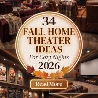 34 Fall Home Theater Ideas 2026 for Homes | Create a Luxury Cinema Experience at Home