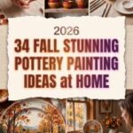 34 Fall Pottery Painting Ideas 2026 | Beautiful Pumpkin Designs, Leaf Patterns, Cozy Colors & Handmade Home Decor Inspiration
