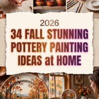 34 Fall Pottery Painting Ideas 2026 | Beautiful Pumpkin Designs, Leaf Patterns, Cozy Colors & Handmade Home Decor Inspiration