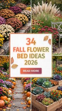 34 Fall Flower Bed Ideas 2026 That Wow Every Season | Gorgeous Plant Combinations, Stylish Edging & Stunning Yard Transformations
