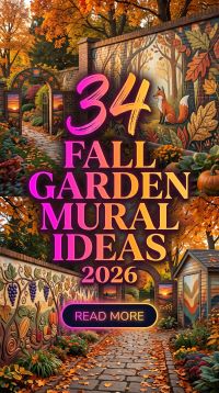 34 Fall Garden Murals 2026 | Storytelling Landscapes, Botanical Art, Whimsical Scenes & Creative Outdoor Wall Transformations